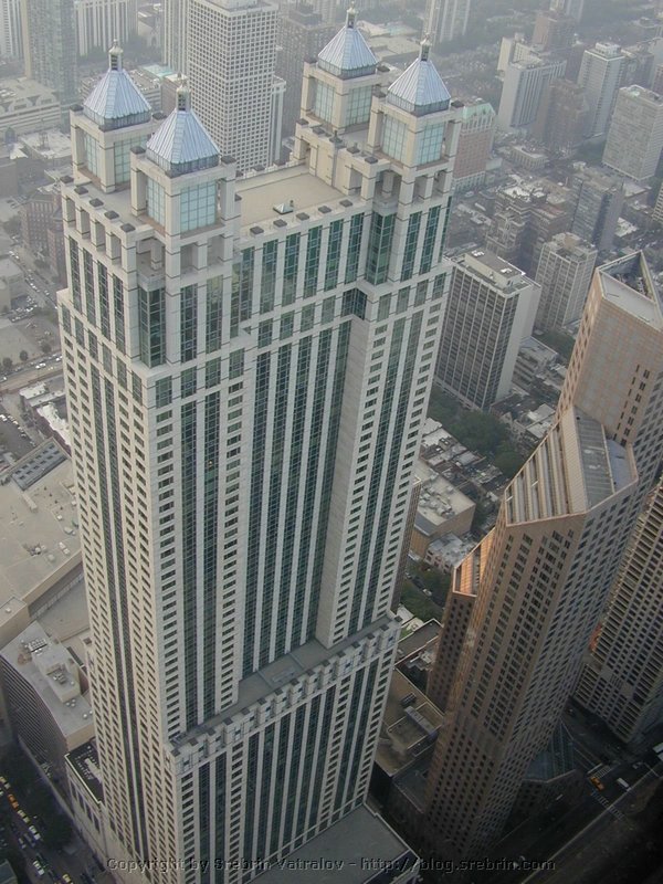 DSCN8012 Office building and hotel from Hancock tower.JPG
Make: NIKON
Model: E950
DateTime: 10.9.2003 . 19:14:56
EXIFImageWidth: 1200
ExifImageLength: 1600
Flash: Flash did not fire
ISOSpeedRatings: ISO 0
FocalLength: 7,2 mm